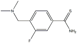 4-[(dimethylamino)methyl]-3-fluorobenzenecarbothioamide Struktur