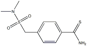 4-[(dimethylsulfamoyl)methyl]benzene-1-carbothioamide Struktur