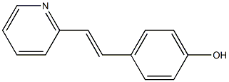 4-[(E)-2-(pyridin-2-yl)ethenyl]phenol Struktur