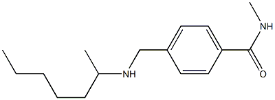 4-[(heptan-2-ylamino)methyl]-N-methylbenzamide Struktur