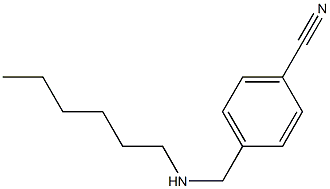 4-[(hexylamino)methyl]benzonitrile Struktur