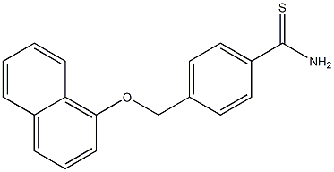 4-[(naphthalen-1-yloxy)methyl]benzene-1-carbothioamide Struktur