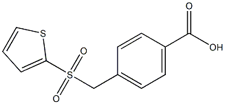 4-[(thiophene-2-sulfonyl)methyl]benzoic acid Struktur