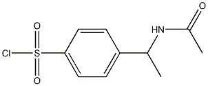 4-[1-(acetylamino)ethyl]benzenesulfonyl chloride Struktur