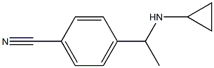 4-[1-(cyclopropylamino)ethyl]benzonitrile Struktur