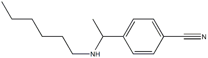 4-[1-(hexylamino)ethyl]benzonitrile Struktur