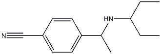 4-[1-(pentan-3-ylamino)ethyl]benzonitrile Struktur