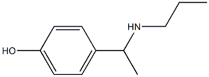 4-[1-(propylamino)ethyl]phenol Struktur