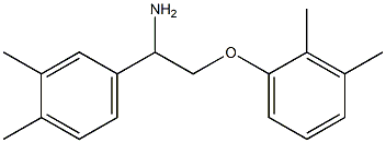 4-[1-amino-2-(2,3-dimethylphenoxy)ethyl]-1,2-dimethylbenzene Struktur