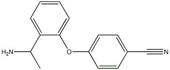 4-[2-(1-aminoethyl)phenoxy]benzonitrile Struktur