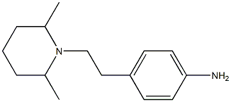 4-[2-(2,6-dimethylpiperidin-1-yl)ethyl]aniline Struktur