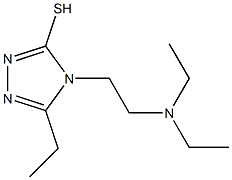 4-[2-(diethylamino)ethyl]-5-ethyl-4H-1,2,4-triazole-3-thiol Struktur