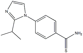 4-[2-(propan-2-yl)-1H-imidazol-1-yl]benzene-1-carbothioamide Struktur