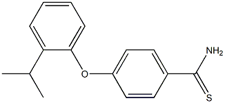 4-[2-(propan-2-yl)phenoxy]benzene-1-carbothioamide Struktur