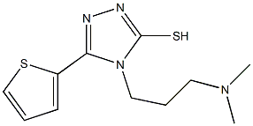 4-[3-(dimethylamino)propyl]-5-(thiophen-2-yl)-4H-1,2,4-triazole-3-thiol Struktur