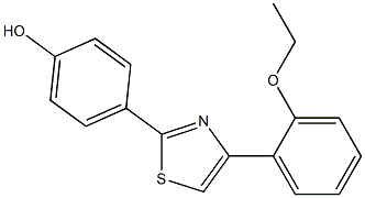 4-[4-(2-ethoxyphenyl)-1,3-thiazol-2-yl]phenol Struktur