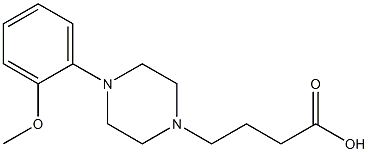 4-[4-(2-methoxyphenyl)piperazin-1-yl]butanoic acid Struktur