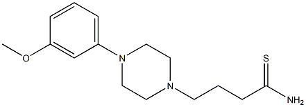 4-[4-(3-methoxyphenyl)piperazin-1-yl]butanethioamide Struktur