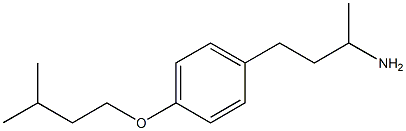 4-[4-(3-methylbutoxy)phenyl]butan-2-amine Struktur