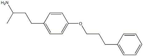 4-[4-(3-phenylpropoxy)phenyl]butan-2-amine Struktur