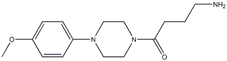 4-[4-(4-methoxyphenyl)piperazin-1-yl]-4-oxobutan-1-amine Struktur