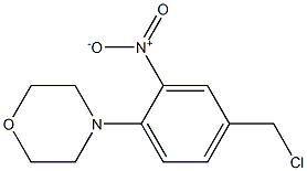 4-[4-(chloromethyl)-2-nitrophenyl]morpholine Struktur