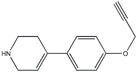 4-[4-(prop-2-ynyloxy)phenyl]-1,2,3,6-tetrahydropyridine Struktur