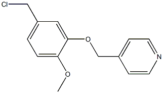 4-[5-(chloromethyl)-2-methoxyphenoxymethyl]pyridine Struktur