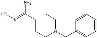 4-[benzyl(ethyl)amino]-N'-hydroxybutanimidamide Struktur