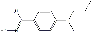 4-[butyl(methyl)amino]-N'-hydroxybenzene-1-carboximidamide Struktur