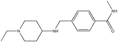 4-{[(1-ethylpiperidin-4-yl)amino]methyl}-N-methylbenzamide Struktur