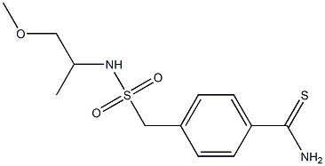 4-{[(1-methoxypropan-2-yl)sulfamoyl]methyl}benzene-1-carbothioamide Struktur