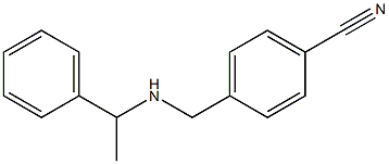 4-{[(1-phenylethyl)amino]methyl}benzonitrile Struktur