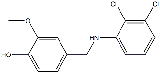 4-{[(2,3-dichlorophenyl)amino]methyl}-2-methoxyphenol Struktur