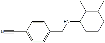 4-{[(2,3-dimethylcyclohexyl)amino]methyl}benzonitrile Struktur