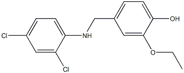 4-{[(2,4-dichlorophenyl)amino]methyl}-2-ethoxyphenol Struktur