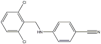 4-{[(2,6-dichlorophenyl)methyl]amino}benzonitrile Struktur