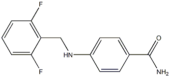 4-{[(2,6-difluorophenyl)methyl]amino}benzamide Struktur