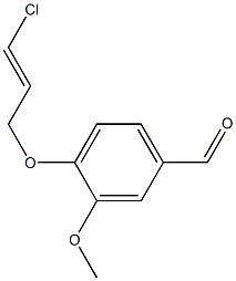 4-{[(2E)-3-chloroprop-2-enyl]oxy}-3-methoxybenzaldehyde Struktur