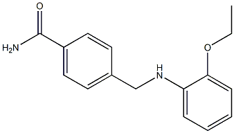 4-{[(2-ethoxyphenyl)amino]methyl}benzamide Struktur