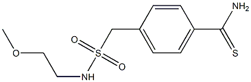 4-{[(2-methoxyethyl)sulfamoyl]methyl}benzene-1-carbothioamide Struktur