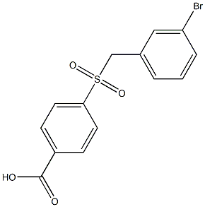 4-{[(3-bromophenyl)methane]sulfonyl}benzoic acid Struktur