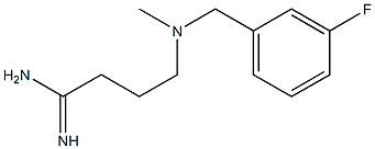 4-{[(3-fluorophenyl)methyl](methyl)amino}butanimidamide Struktur