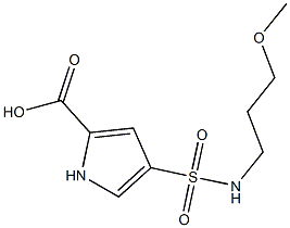 4-{[(3-methoxypropyl)amino]sulfonyl}-1H-pyrrole-2-carboxylic acid Struktur