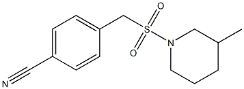 4-{[(3-methylpiperidine-1-)sulfonyl]methyl}benzonitrile Struktur