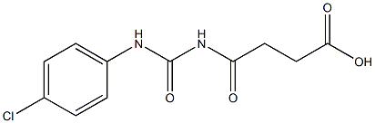 4-{[(4-chlorophenyl)carbamoyl]amino}-4-oxobutanoic acid Struktur