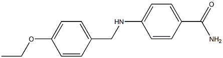 4-{[(4-ethoxyphenyl)methyl]amino}benzamide Struktur