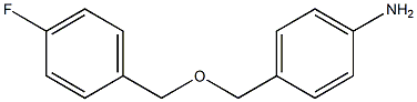 4-{[(4-fluorophenyl)methoxy]methyl}aniline Struktur