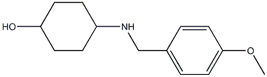 4-{[(4-methoxyphenyl)methyl]amino}cyclohexan-1-ol Struktur