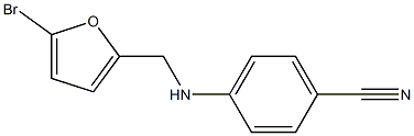 4-{[(5-bromofuran-2-yl)methyl]amino}benzonitrile Struktur